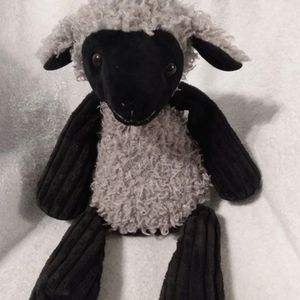 Scentsy Buddy Black Gray Lamb with Scent Pouch in Newborn Nursery